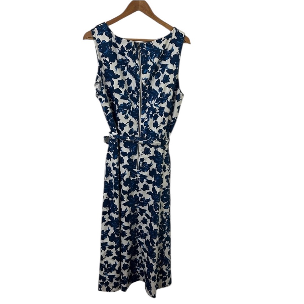 Long Tall Sally Blue and White Floral Midi Dress - Picture 4 of 5